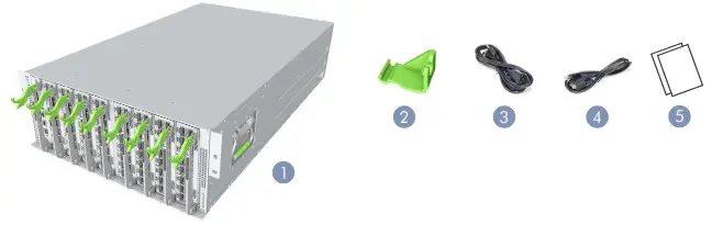 Edge corE Minipack AS8000 128 Port 100G Chassis Switch - Package Contents