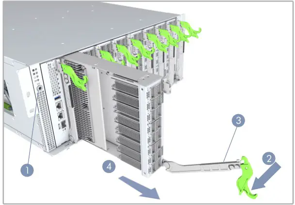 Edge corE Minipack AS8000 128 Port 100G Chassis Switch - Removing SCM and PIM Modules 1