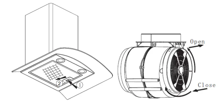 HOOVER HGM610NN Cooker Hood - socket