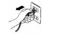 HOOVER HGM610NN Cooker Hood - unplug