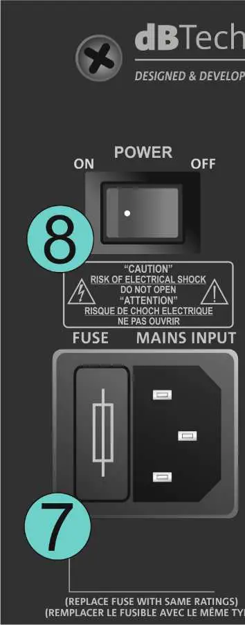 dB FLEXSYS FM X10 - controls 2