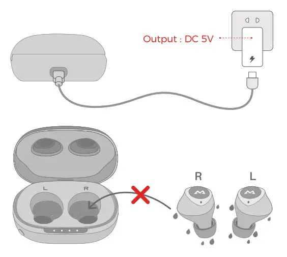 Mpow M20 True Wireless Earbuds BH344A - Charging