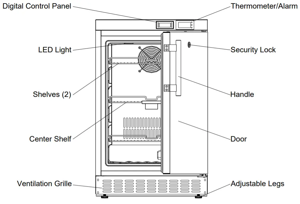 accucold ACR45L Frost-Free Refrigerator and Freezer -figure 1