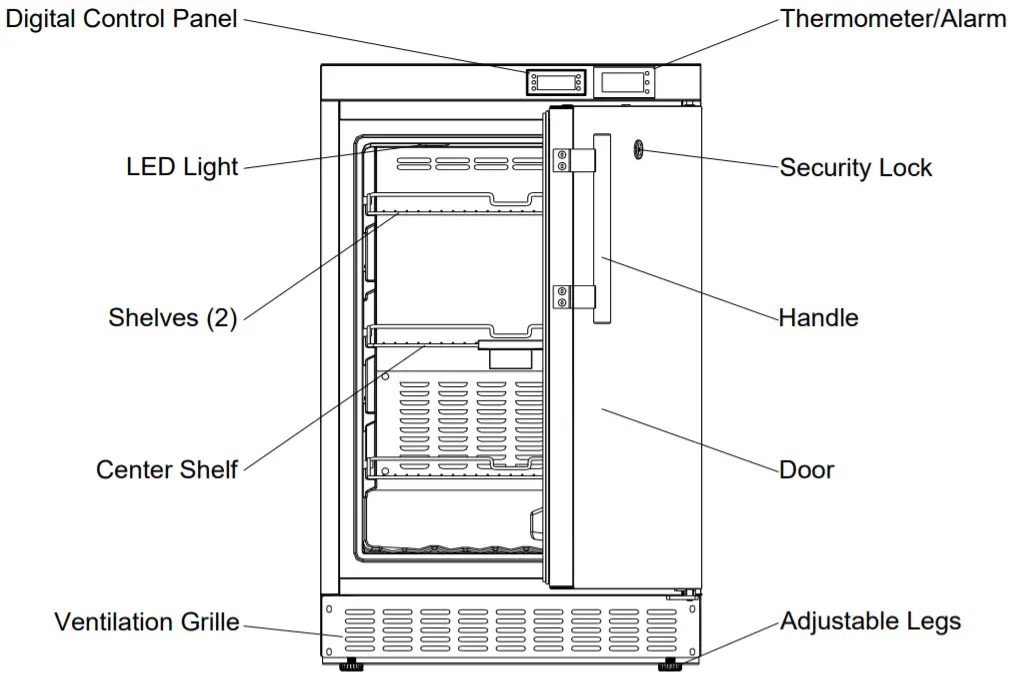 accucold ACR45L Frost-Free Refrigerator and Freezer -figure 2