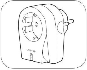 hama 121965 USB Socket Adapter - FIG