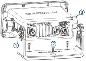 GARMIN Fixed Mount Radio with Plug and Play via NMEA 2000® network - mount bracket