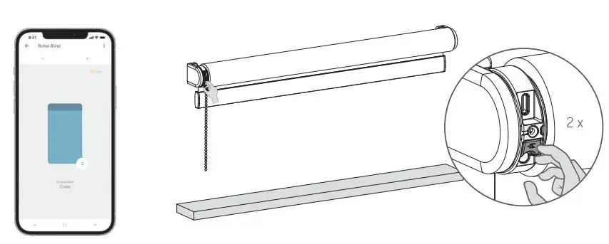 Coulisse CMD-03 Tubular Motor Roller Blind Installation Guide - Adjustments