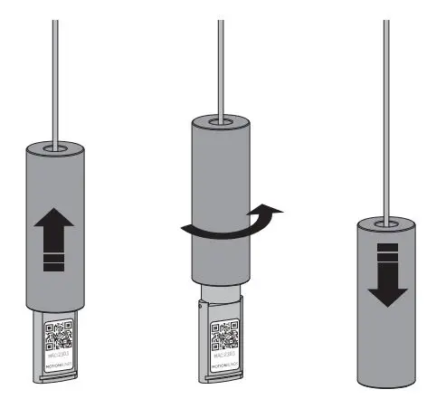 Coulisse CMD-03 Tubular Motor Roller Blind Installation Guide - Hide the MotionBlinds Setup Code