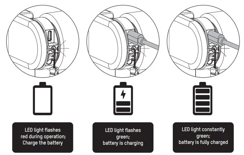 Coulisse CMD-03 Tubular Motor Roller Blind Installation Guide - Recharge the blind