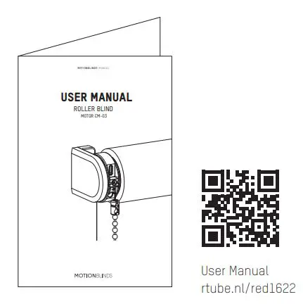 Coulisse CMD-03 Tubular Motor Roller Blind Installation Guide - User Manual