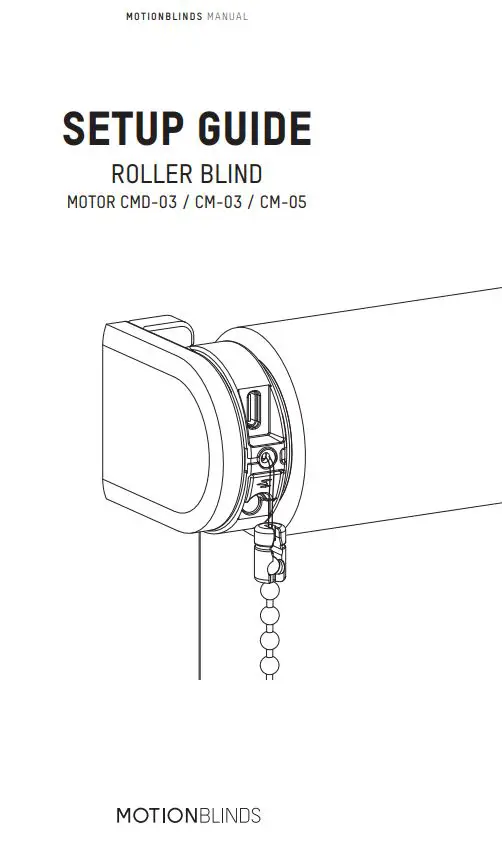 Coulisse CMD-03 Tubular Motor Roller Blind Installation Guide