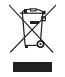 Crossed-out wheelie bin symbol