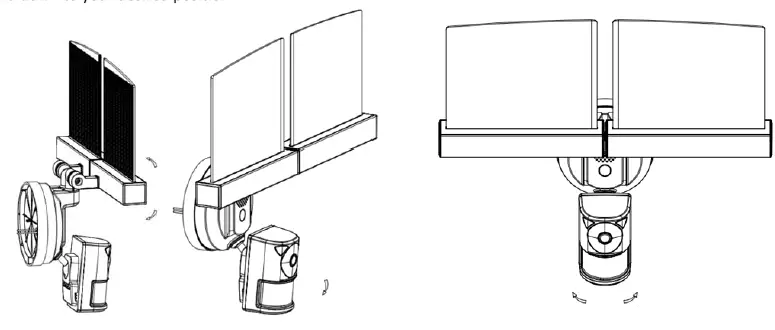 Innovation Perfect Enterprises PAC018 Motion Activated Dual Head Security Light with Camera fig 3