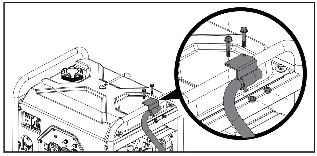 CHAMPION POWER Wheel Kit - Install the Handle 1