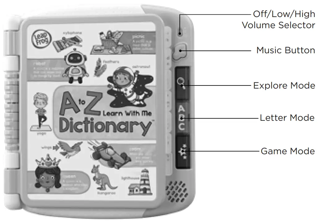 LeapFrog A to Z Learn with Me Dictionary - fig