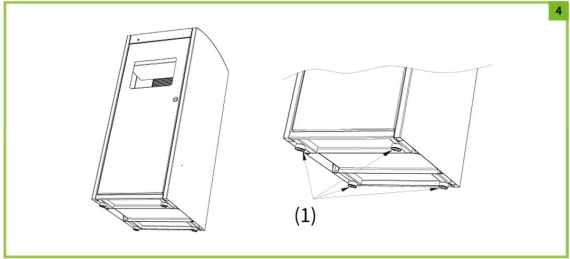 ECUBE LABS CCB CleanCUBE Samrt Waste Management Solution - Adjustable feet