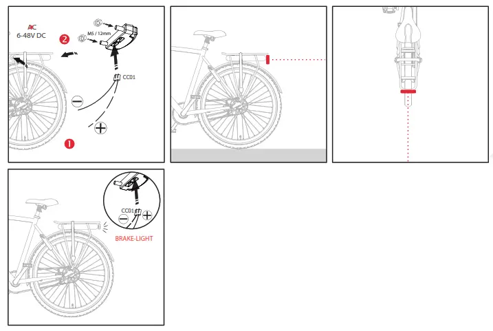 spanninga Pimento Brake Speed Ebike Lights