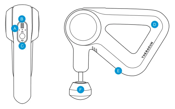 Therabody PRIME02 Hand Held Massager with Bluetooth Low Energy - The Theragun Prime