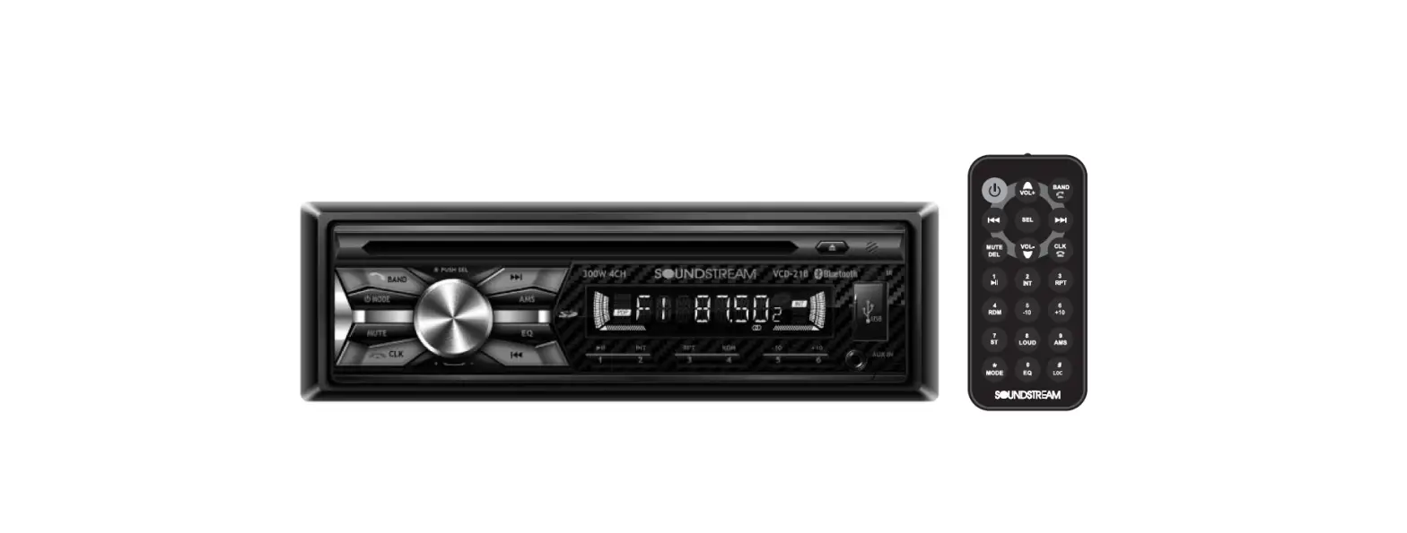 Soundstream Vcd-21b Single-din In-dash Cd Receiver User Manual