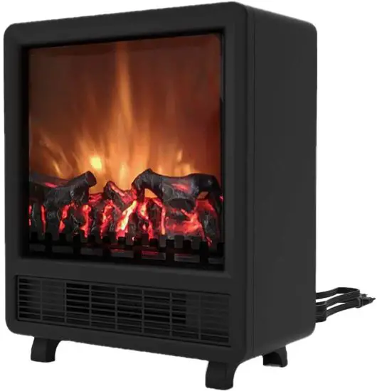 CAMBRIDGE CAM14FSFP-1BLK 17.8-in Freestanding 4606 BTU Electric Fireplace