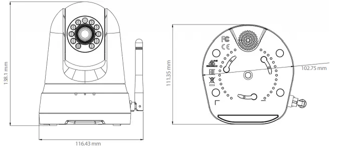 D-Link Full HD Pan Tilt Wifi Camera constantly - Technical Specifications
