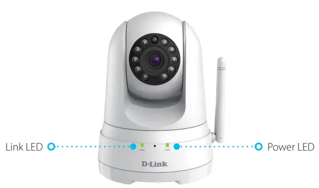 D-Link Full HD Pan Tilt Wifi CameraLED Behavior