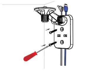 D-Link Full HD Pan Tilt Wifi screws provided