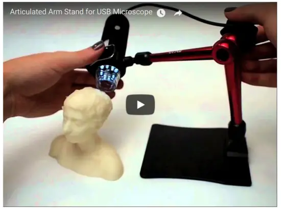 adafruit 969 Articulated Arm Stand for USB Microscope - youtube