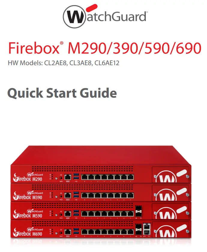WatchGuard CL2AE8 Firebox M290-390-590-690 User Guide