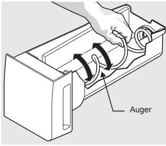 Adjusting the ice bin Auger