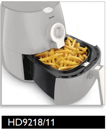 Airfryer Rapid Air technology Low fat fryer- Philips Daily Collection