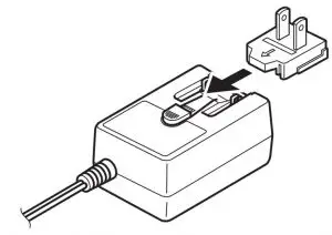 Slide the plug as indicated