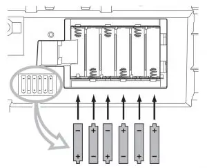 Installing the batteries