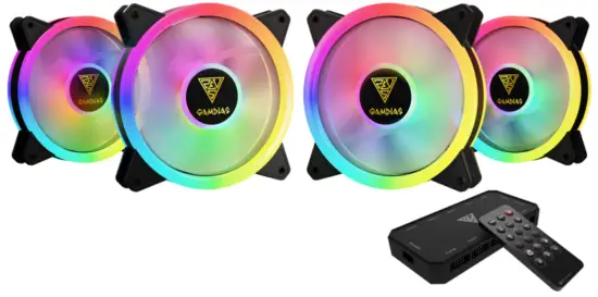 GAMDIAS Aeolus M2 1204R Case and Radiator Fan