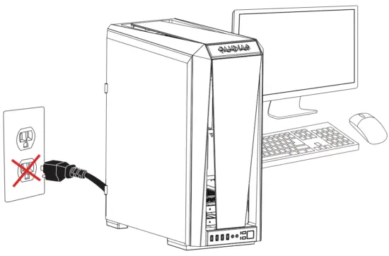 GAMDIAS Aeolus M2 1204R Case and Radiator Fan - FIG 1