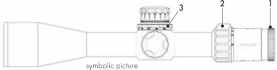 KAHLES K4i FLASHING TARGET ACQUISITION WITH FIXED MAGNIFICATION - DIOPTER AND PARALLAX ADJUSTMENT