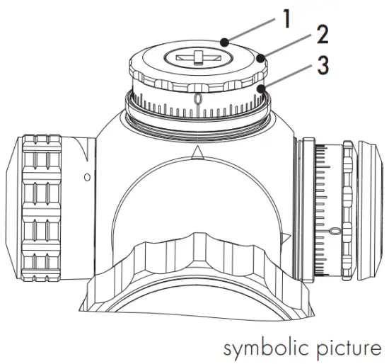 KAHLES K4i FLASHING TARGET ACQUISITION WITH FIXED MAGNIFICATION - Zeroing
