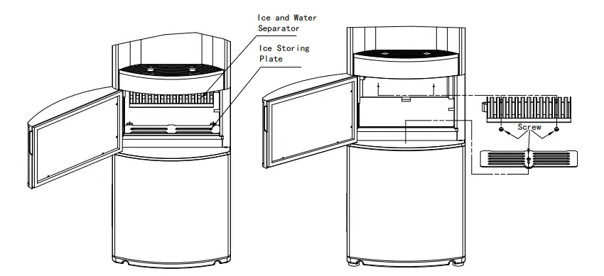 merax-Multifunctional 27-Ib-Freestanding-Ice-Maker-Top-Load-Water-Dispenser-10