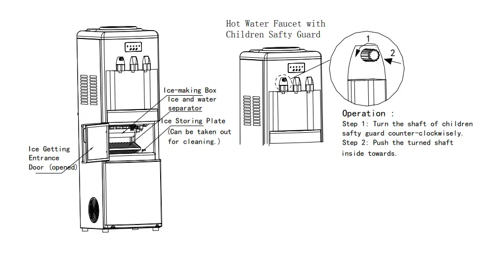 merax-Multifunctional 27-Ib-Freestanding-Ice-Maker-Top-Load-Water-Dispenser-2