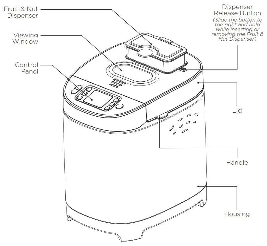 WOLFGANG Electronic Bread Maker--Fruit & Nut