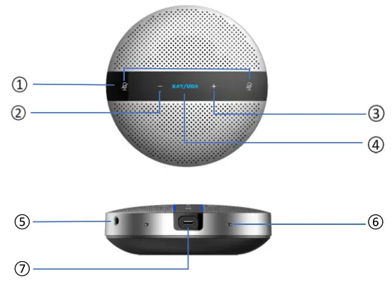 Kaysuda 360 USB Speaker Phone - 2