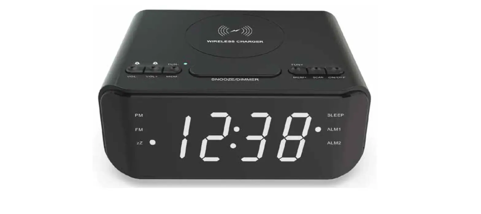 Lenox Crw25 Wireless Charging Alarm Clock User Manual