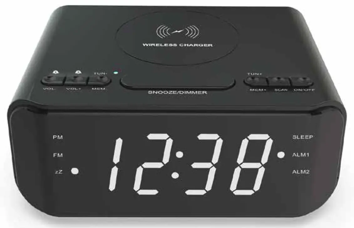 LENOX CRW25 Wireless Charging Alarm Clock User