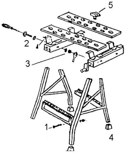 jula 157-003 Monteringsanvisning for arbeidsbenk - fig