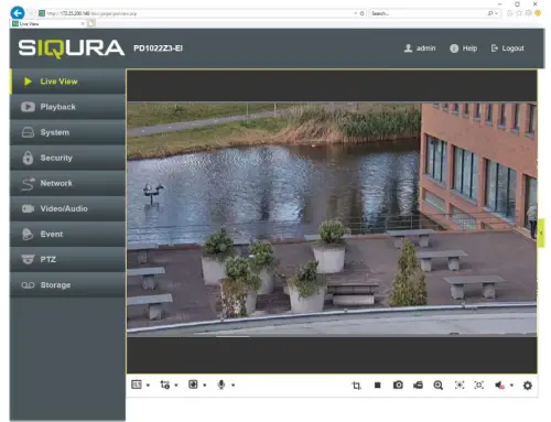 TKH BL2005v2M 5MP Vandal Bullet Camera - Browser-based Viewer