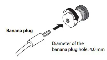 YAMAHA Integrated Amplifier Owner’s Manual - First tighten the knob on the SPEAKERS terminal