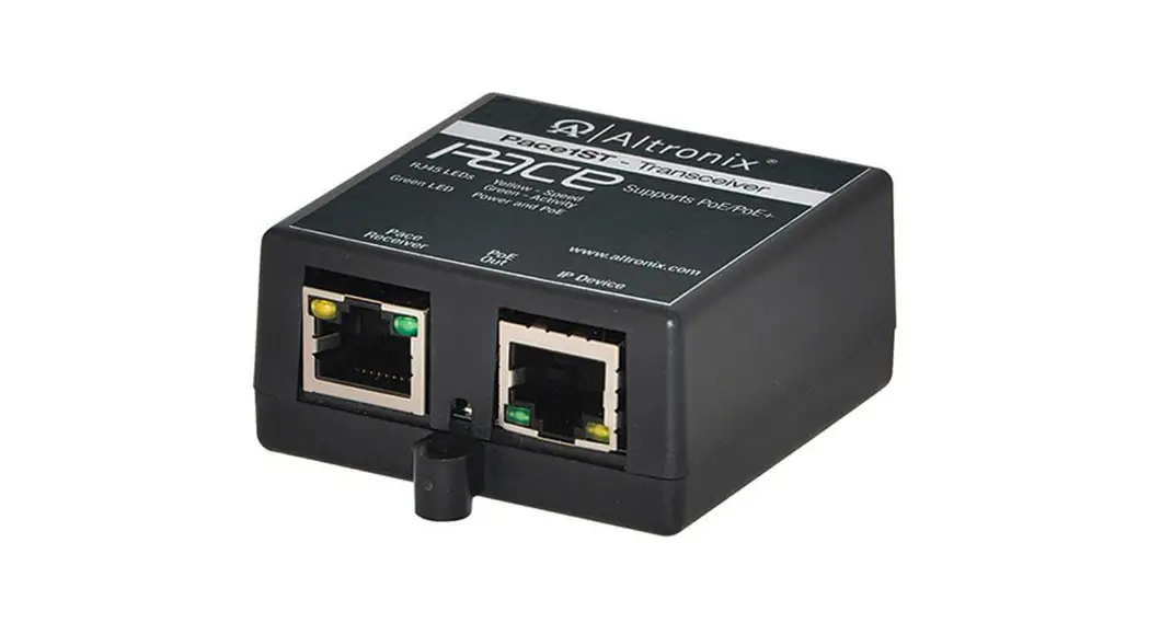 Altronix Pace1str Ip And Poe+ Over Extended Distance Cat5e Installation Guide