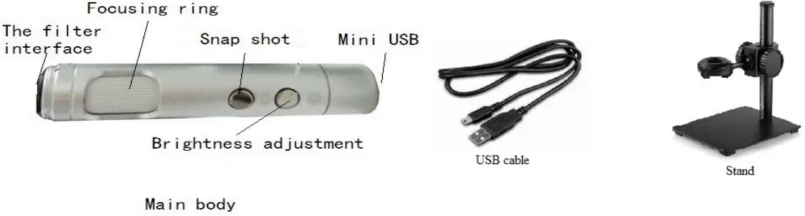 Supereyes B011 500X Handheld Digital Microscope -
