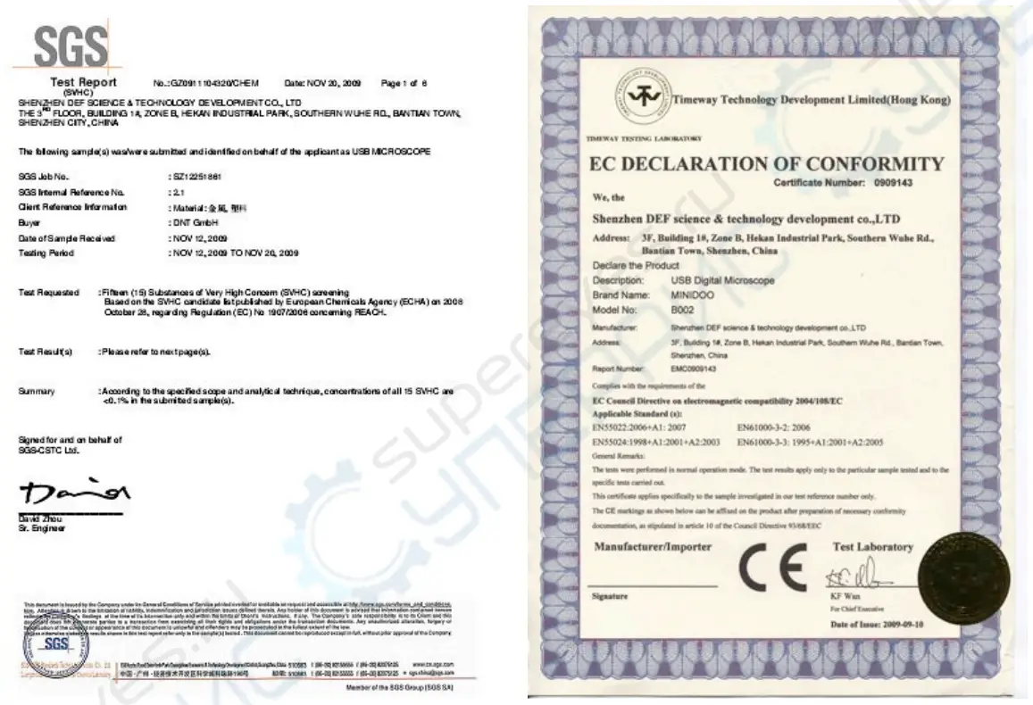 Supereyes B011 500X Handheld Digital Microscope - 4