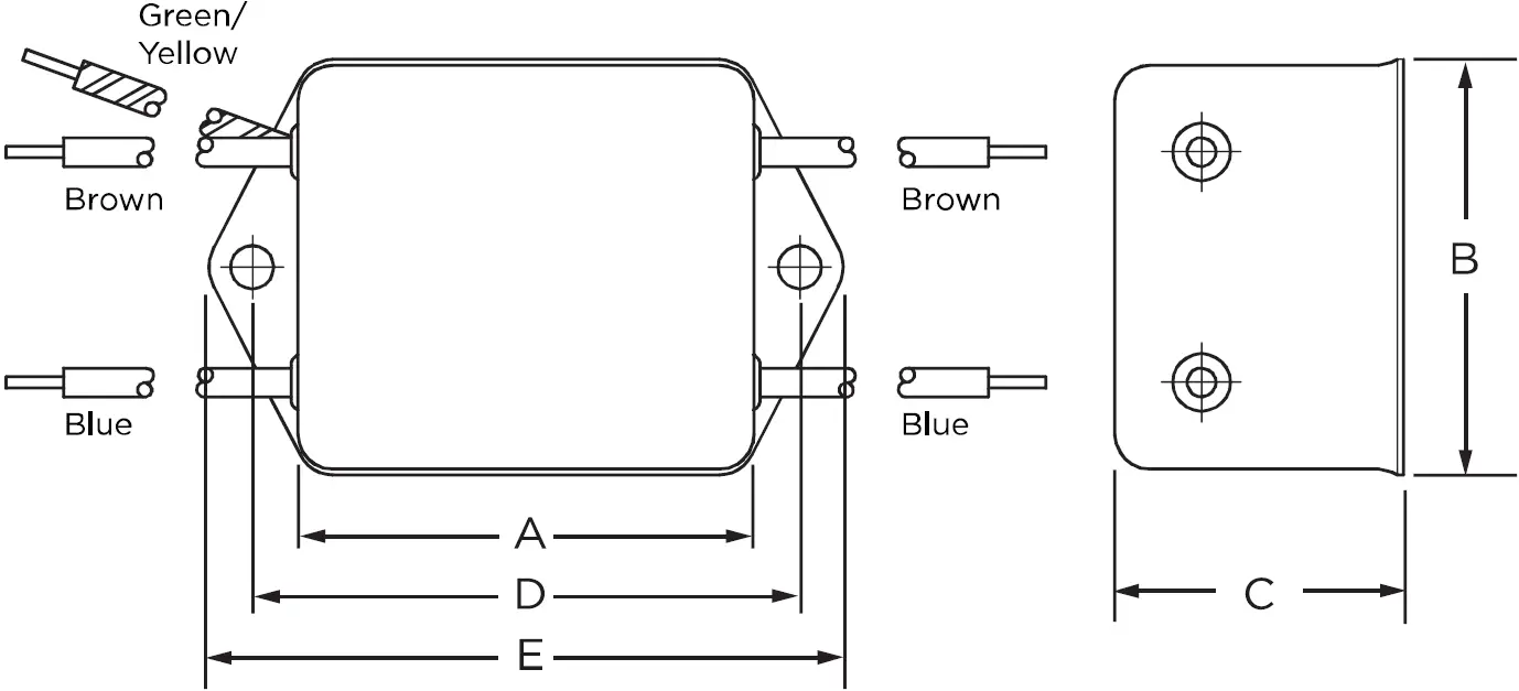 TE connectivity EMC6 Single Phase Filters 06